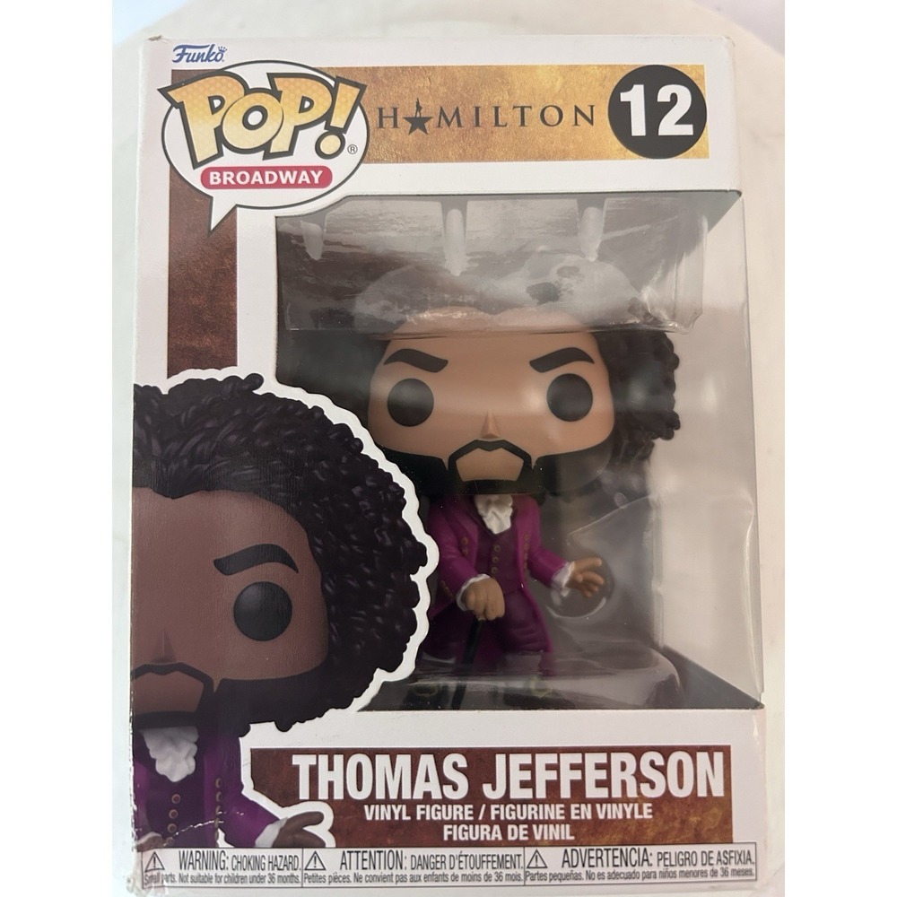 Funko Pop! Thomas Jefferson Hamilton #12 Vinyl Figure Broadway New w/ Protector